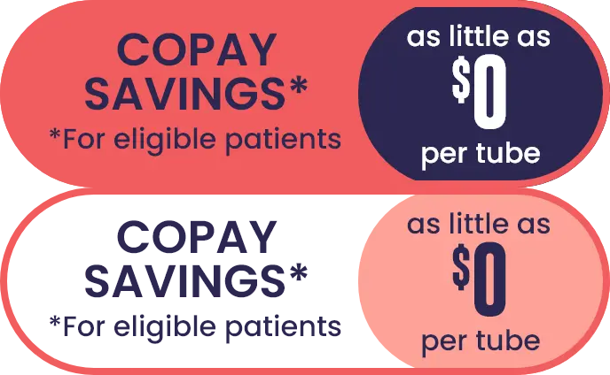 Copay & savings page