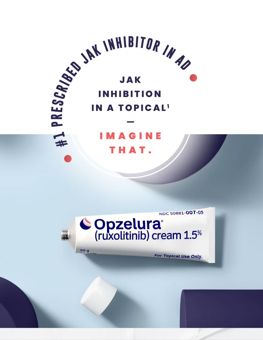 #1 prescribed JAK inhibitor in atopic dermatitis. JAK inhibition in a topical - imagine that