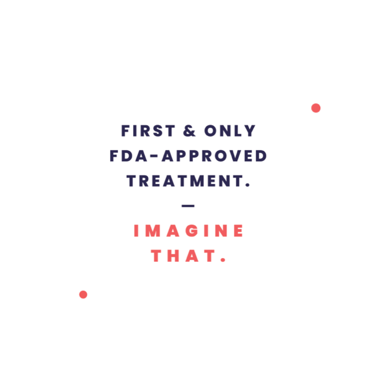 Proven to help vitiligo repigmentation¹. First  only FDA-approved treatment. Imagine That.