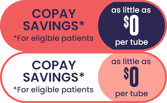Copay savings page