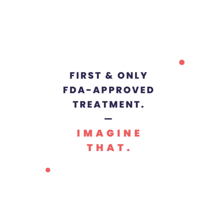 Proven to help vitiligo repigmentation. First & only FDA-approved treatment. Imagine That.